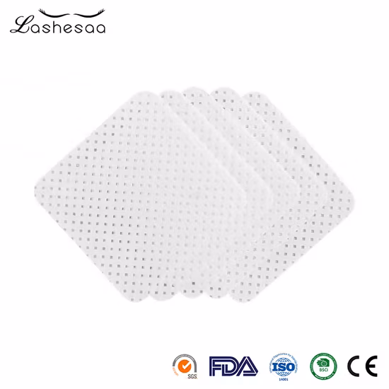 Безворсовые салфетки для удаления клея для наращивания ресниц, индивидуальная хлопковая салфетка для клея для ресниц